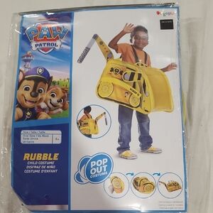 Paw Patrol Rubble Pop-Out Costume 4+ OSFM - Yellow